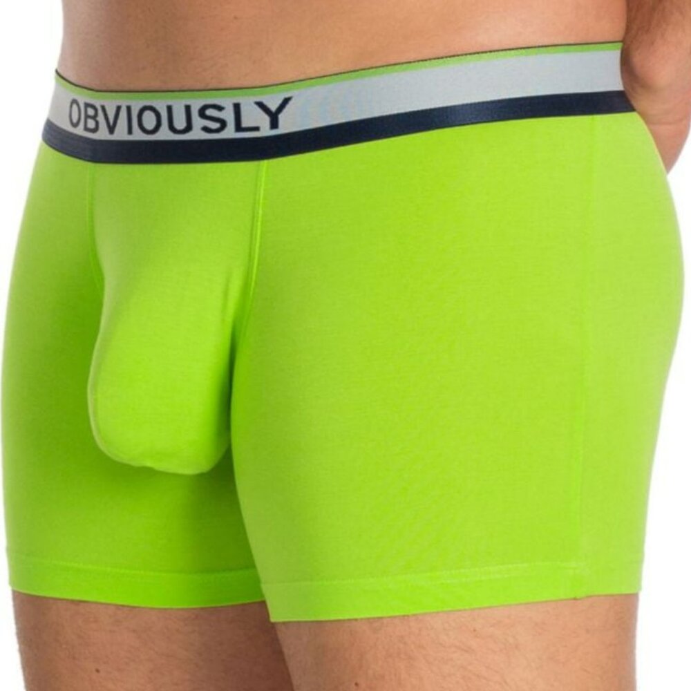 NWT XL Obviously PrimeMan Boxer Briefs 3" Leg Lime Green Men's Underwear